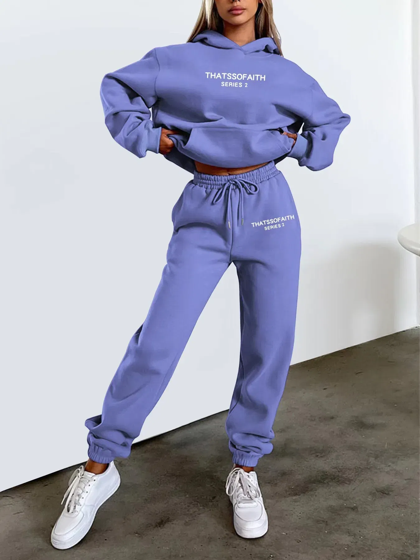 Color: Silver, Size: L, Ships From: CHINA - 2025 Autumn Winter Women's Sets 2pcs Hoodies Pants Suit Sports Outfits  Letter Print Aesthetic Clothes Ladies Tracksuit