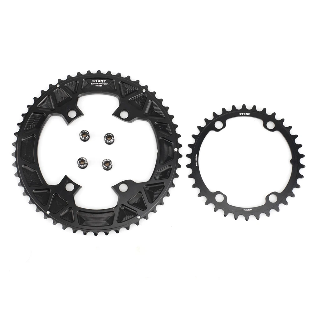 Color: Light Grey, Ships From: CHINA, Chainwheel Teeth: 38T - STONE Double Chainring BCD 110mm 4 Bolts for 105 R7100 Ultegra R8100 R9200 Dura Ace Road Bike Chainwheel Chain Ring