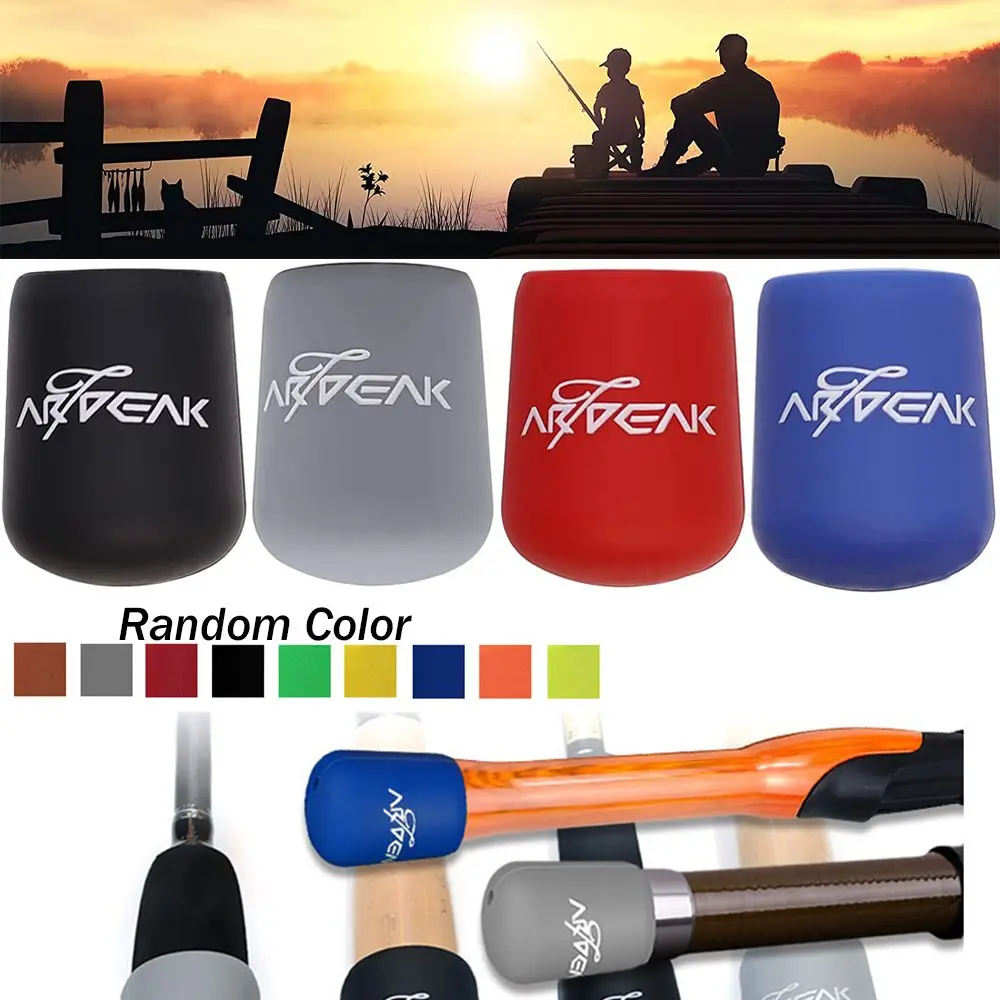Color: WHITE - Rod Protective Case Fishing Rod Handle Cover Rod Bottom Protector Fishing Rod Handle Protective Case Fishing Rod Fixed Ring