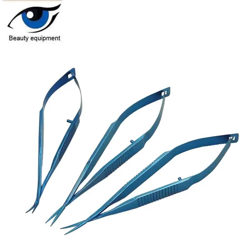 Color: Rose Red - Ophthalmic microsurgical instrument set 21 sets stainless steel titanium alloy microsurgical instrument set