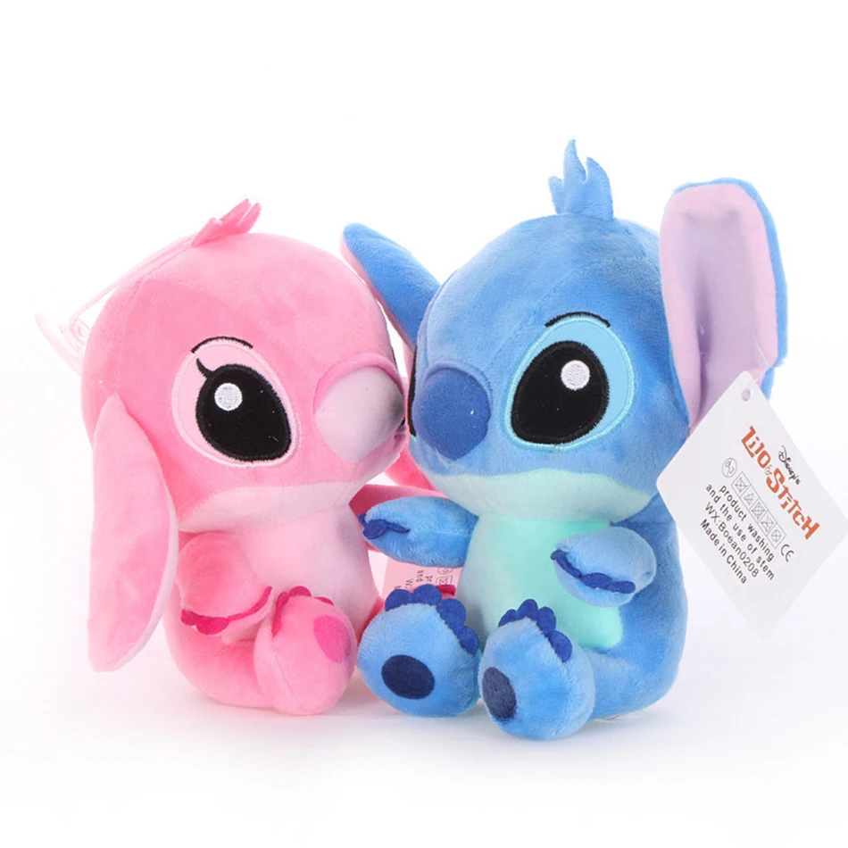 Stitch Angel Plush Cute Anime Cartoon Toys Dolls Plush Car Desk Decoration Birthday Gifts For Children Kid Fan