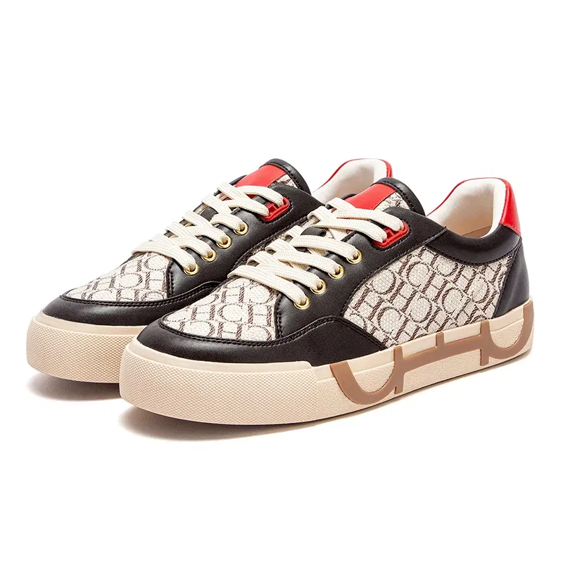 Color: black, Shoe Size: 40 - CHCH Women's Walking Shoes New Splicing Design Casual Shoes Skeleton Correction