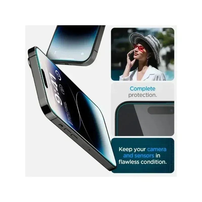 Color: Frosted - BX -Sp-gen tempered glass ForIPhone 15 Pro Max/15/16 Pro Max s24 ultra GLAS.tR EZ Fit Auto Tray HD for iPhone Screen Protector