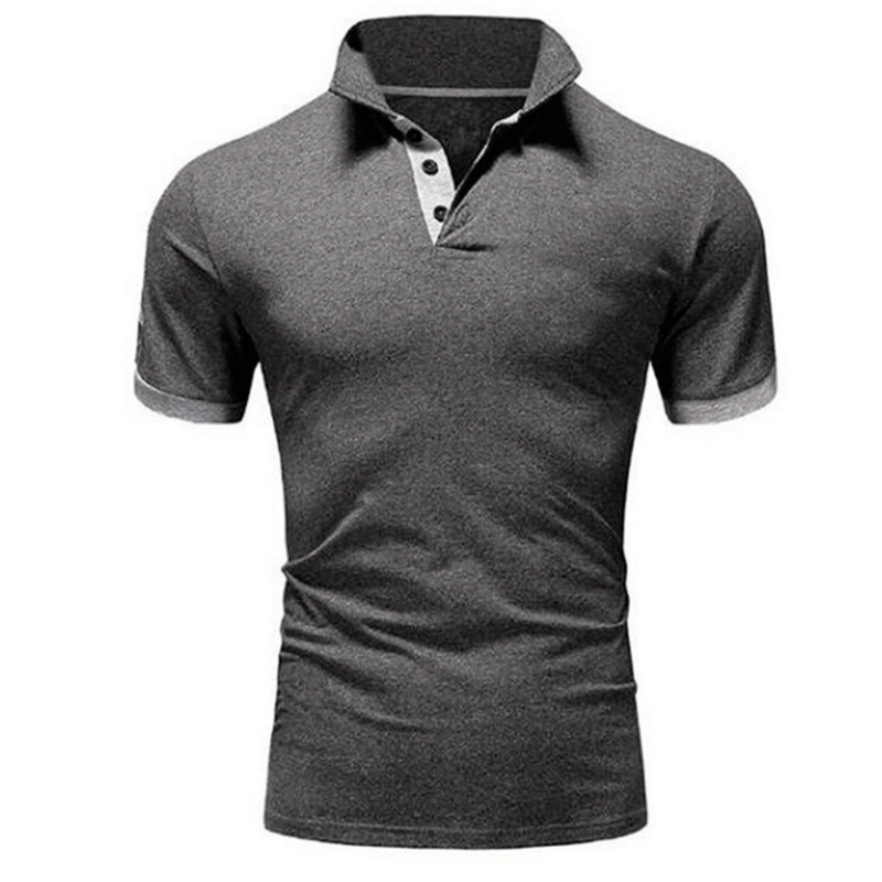 Color: green, Size: XL - Men's Short Sleeve Polo Shirts Casual Slim Fit Basic Designed Shirts Quick-drying Anti-wrinkle Tops