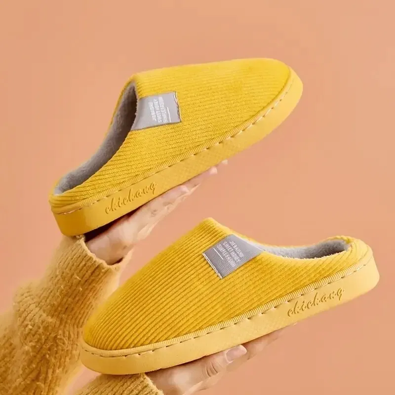 Shoe Size: 40, Color: Pink - Women's Men's Thick Soft Bottom Home Slippers Household Plush Slippers Anti-slip Thermal Slippers Indoor Winter