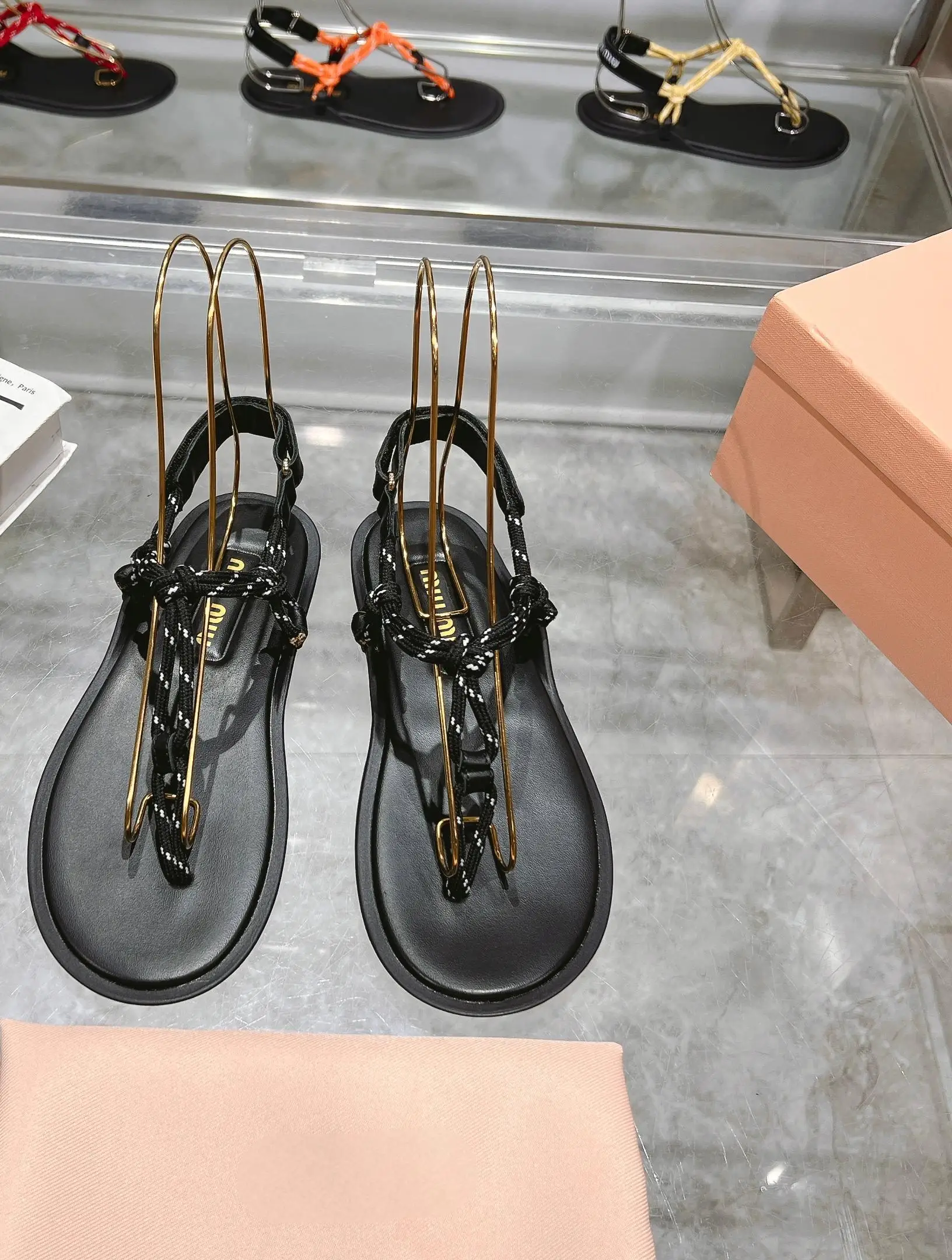 Color: Orange, Shoe Size: 36 - 25 New Summer Products, Super Cost-effective, Summer Sandals and Flip-flops Are Versatile and Trendy, MIU Series Flip-flops