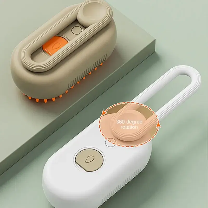 Color: WHITE, Ships From: CHINA - Steam Brush Steam Cats Comb Water Steam Cat Brush Electric Spray Hair Brushes Cats Massage Grooming Hair Removal Comb
