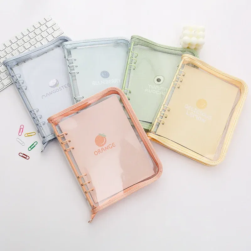 Color: WHITE, Size: A5 - New Arrival 2023 Cute A5/A6 My Journal Agenda Notebook & DIY Photocard Binder Organizer Gift Book School Stationery