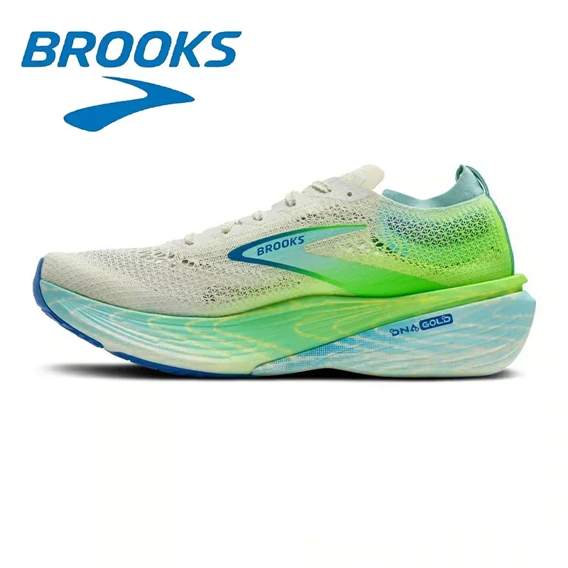 Color: MULTI, Shoe Size: 45 - Brooks Hyperion Elite 4 Series Gray Green Breathable Engineering Mesh Men's Lightweight Cushioning Running Shoes