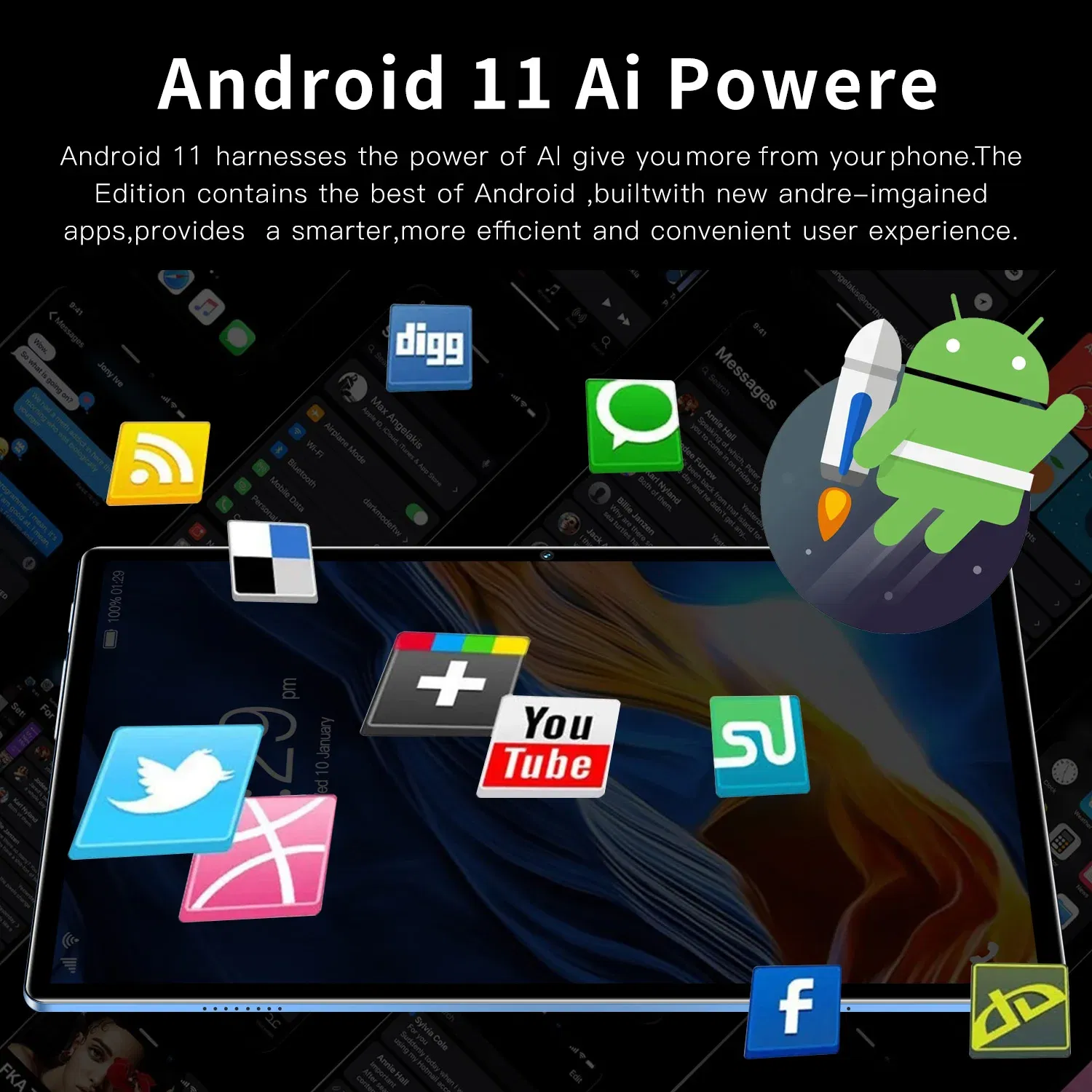 Color: Blue, Ships From: CHINA - Top BDF Android 10.1 Inch Tablet Pc Google Play Octa Core Dual Cameras Dual SIM 3G Phone Call Tablets Bluetooth Wifi 4GB+ 64GB