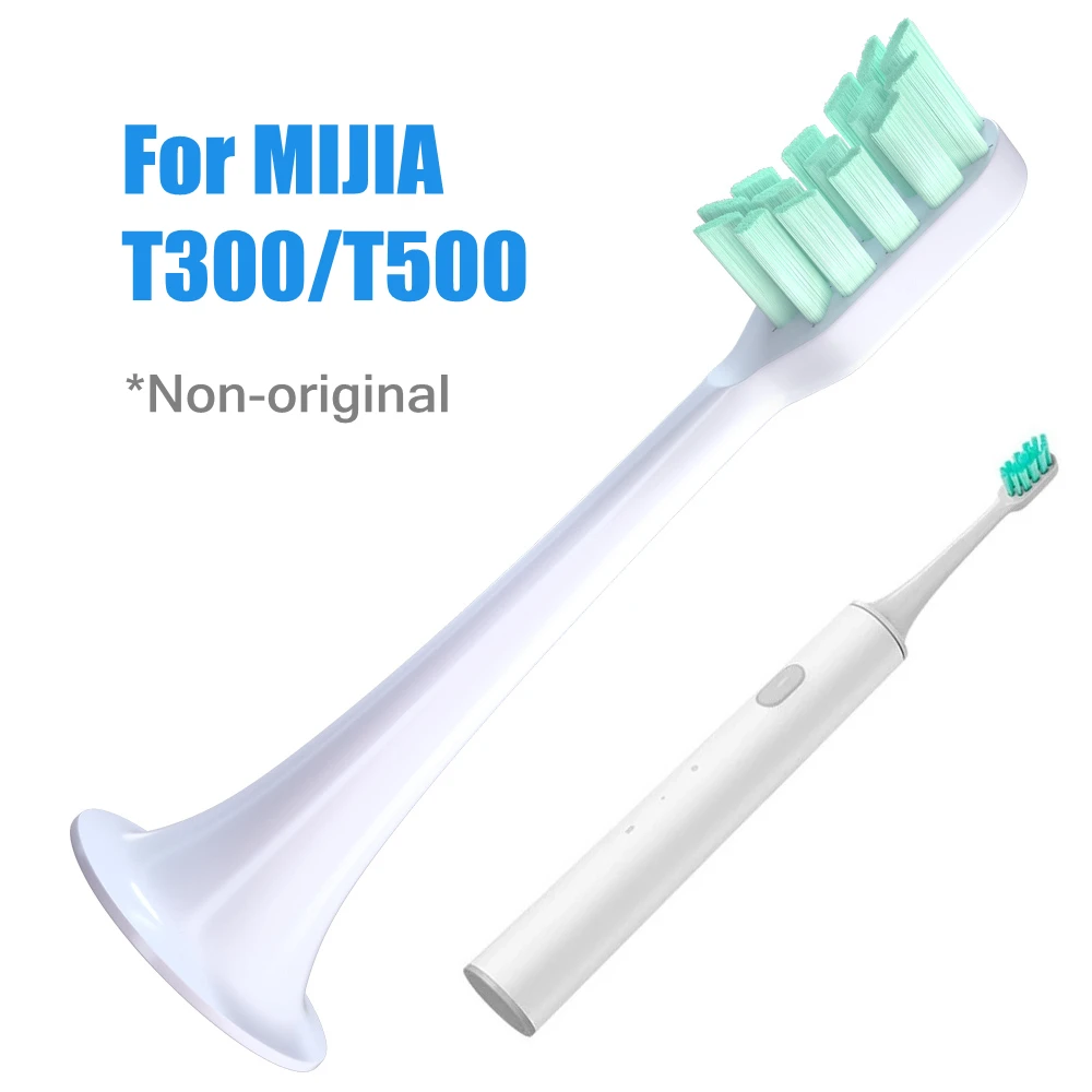 Color: Ivory - For Xiaomi Mijia T300 T500 T700 Ultrasonic For Mijia Mi Electric Toothbrush Nozzles High-density Replacement Tooth Brush Head