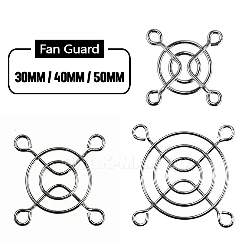 Color: Red - 30mm 40mm 50mm Metal Fan Guard Protective Grill For Fan