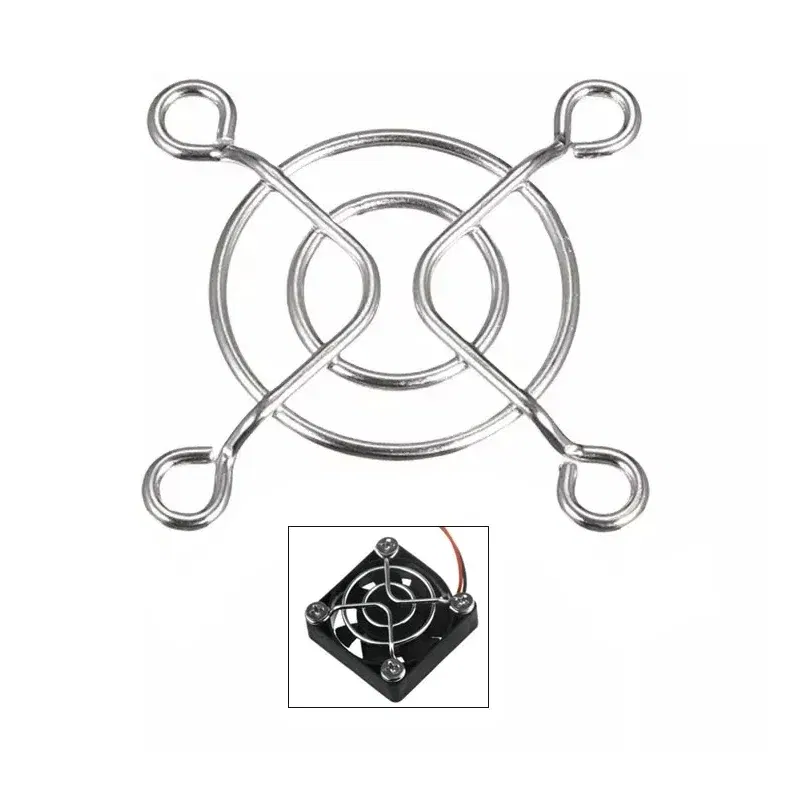 Color: Red - 30mm 40mm 50mm Metal Fan Guard Protective Grill For Fan