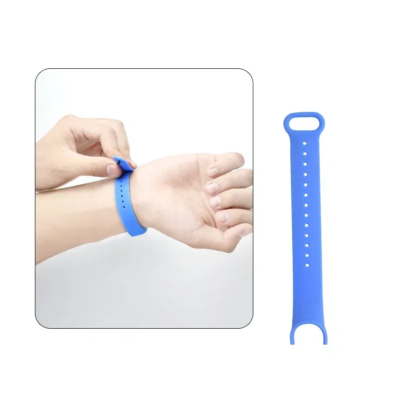 Band Color: Celestial Teal, Band Width: 22mm, Ships From: CHINA - Silicone Watch Strap For Xiaomi Mi Band 7 6 5 4 3 Wristband Bracelet Wrist Straps MiBand 3/4 band5 band6 Smartwatch Accessories
