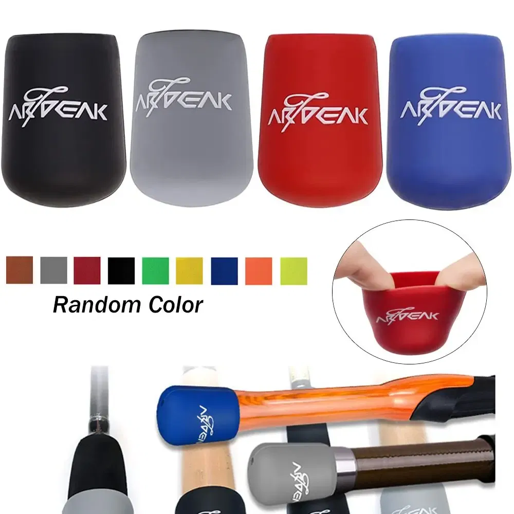 Color: Yellow - Rod Protective Case Fishing Rod Handle Cover Rod Bottom Protector Fishing Rod Handle Protective Case Fishing Rod Fixed Ring