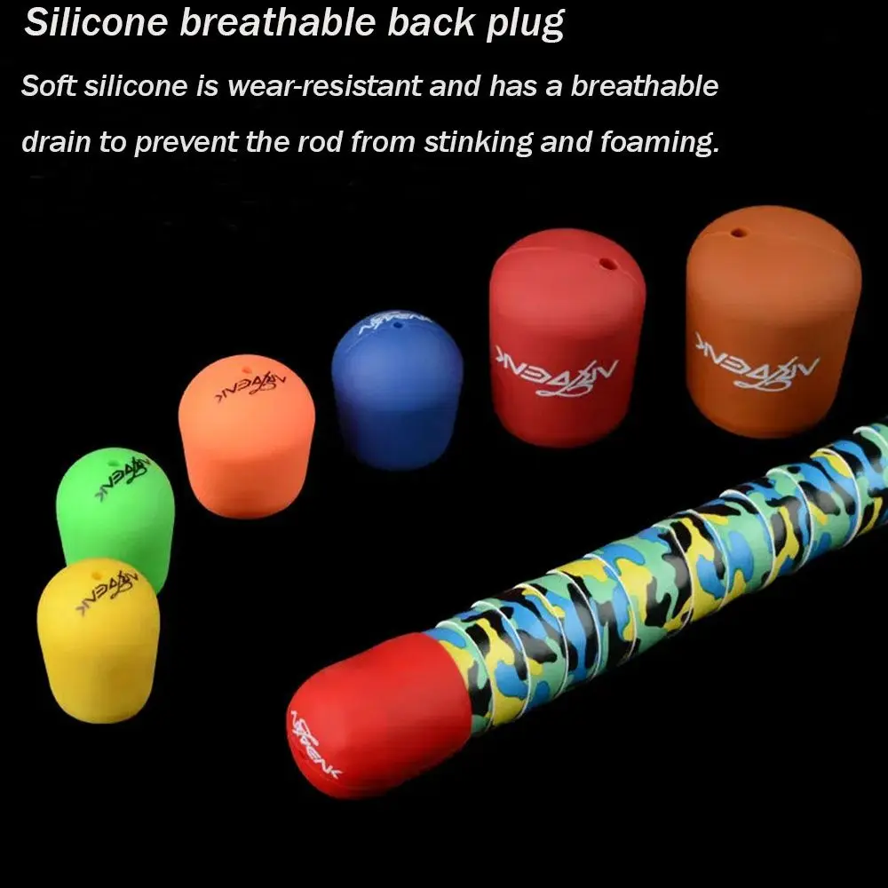 Color: Yellow - Rod Protective Case Fishing Rod Handle Cover Rod Bottom Protector Fishing Rod Handle Protective Case Fishing Rod Fixed Ring