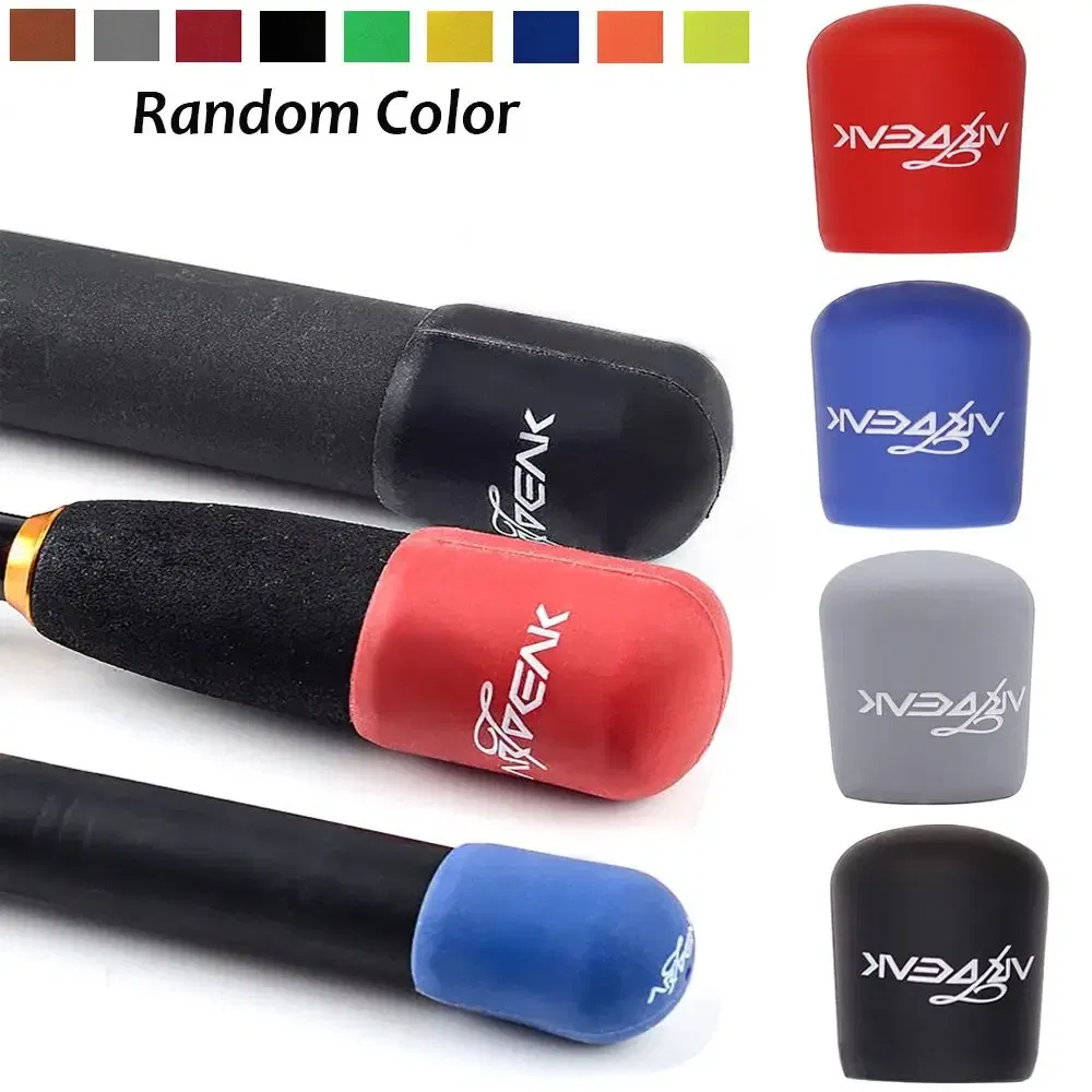 Color: Yellow - Rod Protective Case Fishing Rod Handle Cover Rod Bottom Protector Fishing Rod Handle Protective Case Fishing Rod Fixed Ring
