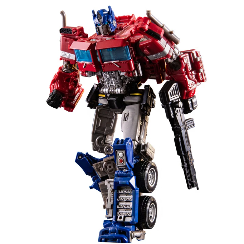 Color: Red - 18cm Transformers Figure Optimus Prime Robot Toy Model Puppet Figure Beast Rise Boy Girl Gift Ornament Peripheral