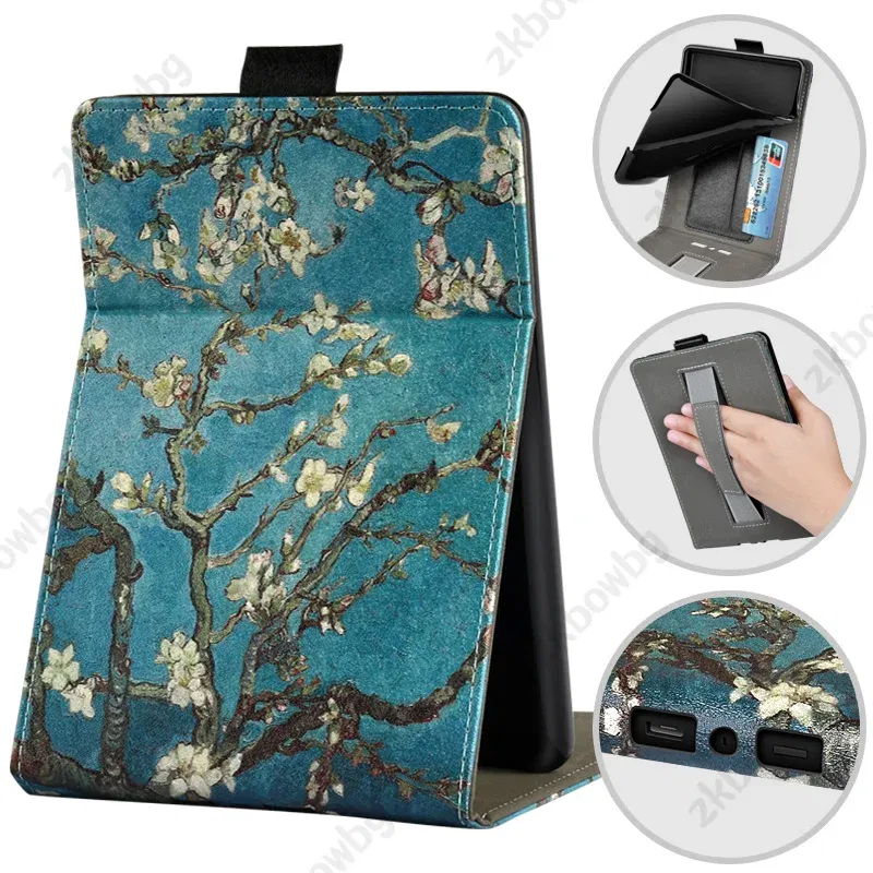 Color: WHITE, Size: eleven - Cute Smart Case for 6.8' 6'' Kindle Paperwhite Signature 11th Generation Edition 12th 2024 7'' 7th 10th 6th M2L4EK RS23CV Cover