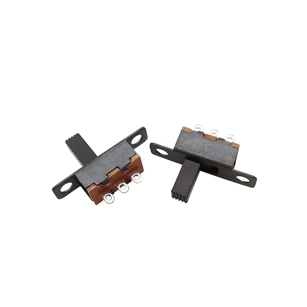 Color: Blue - 10Pcs SS12F15 Toggle Switch 3 Pin 1P2T SPDT Slide Switch 50V 0.5A Handle High 3mm 4mm 5mm 6mm