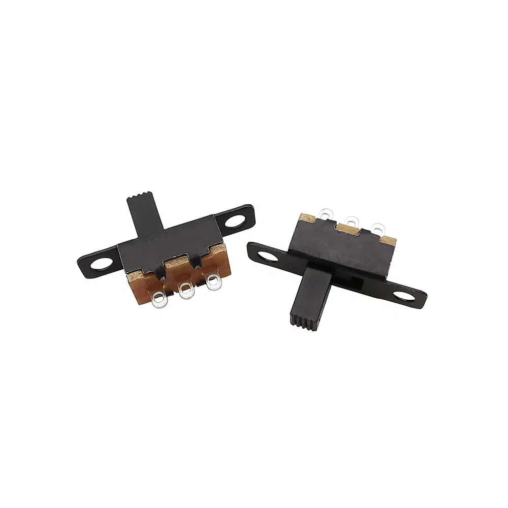 Color: Blue - 10Pcs SS12F15 Toggle Switch 3 Pin 1P2T SPDT Slide Switch 50V 0.5A Handle High 3mm 4mm 5mm 6mm