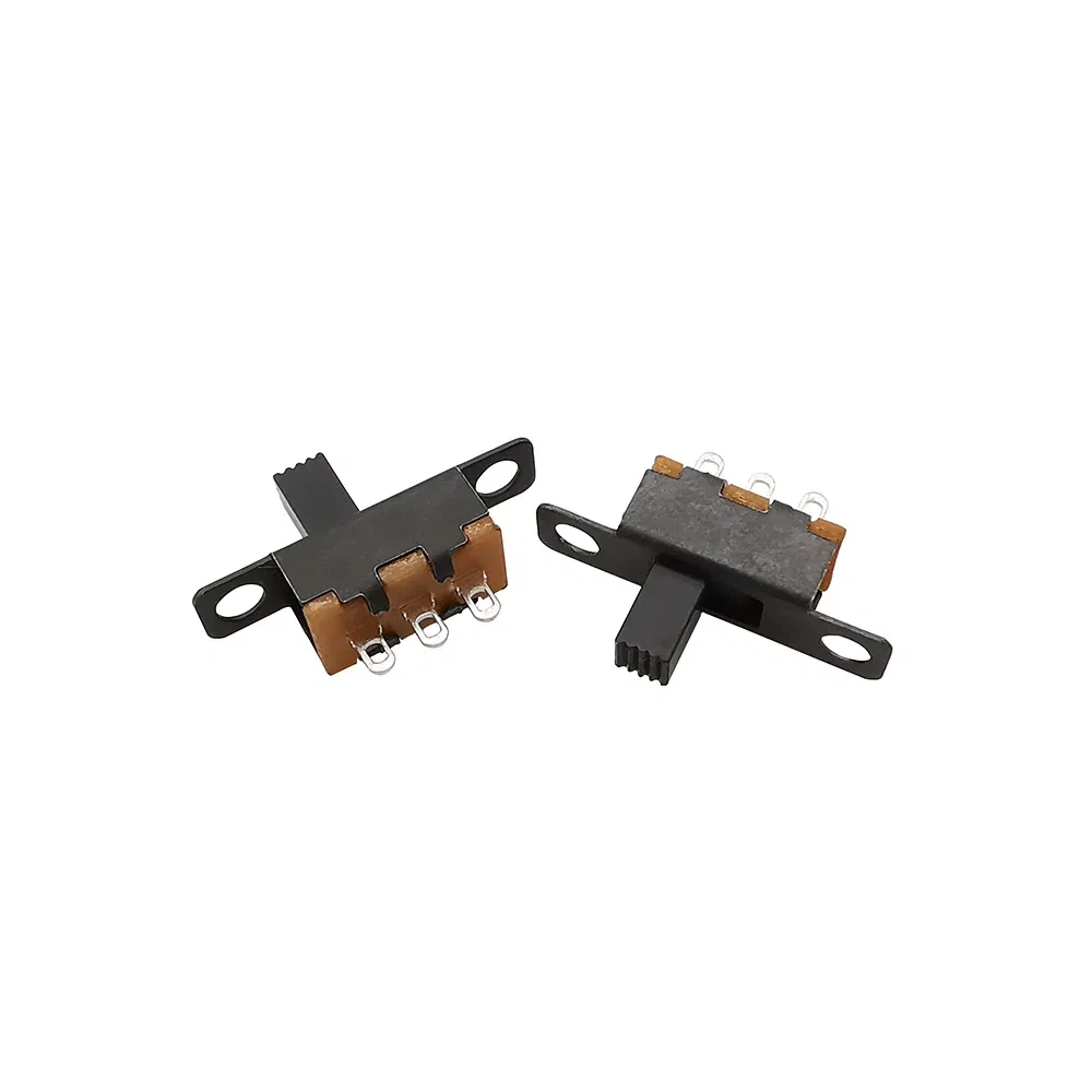 Color: Blue - 10Pcs SS12F15 Toggle Switch 3 Pin 1P2T SPDT Slide Switch 50V 0.5A Handle High 3mm 4mm 5mm 6mm
