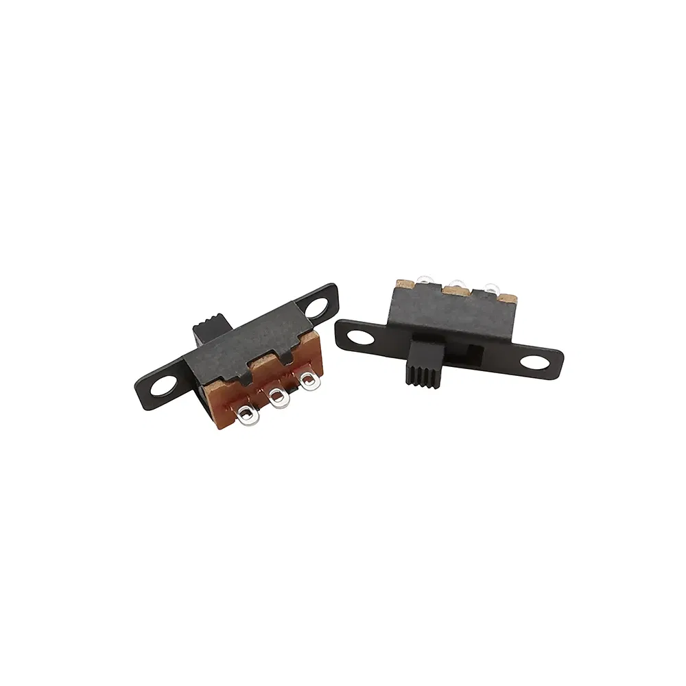 Color: Blue - 10Pcs SS12F15 Toggle Switch 3 Pin 1P2T SPDT Slide Switch 50V 0.5A Handle High 3mm 4mm 5mm 6mm