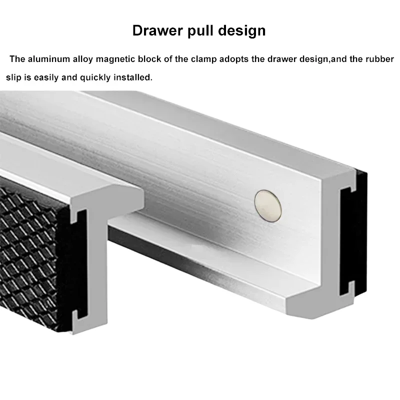 Color: indigo - Vise Magnetic Protective Cover 4-8'' Jaws Protect Cover Aluminium Alloy Rubber Hand Tools Bench Vise Protector Accessories