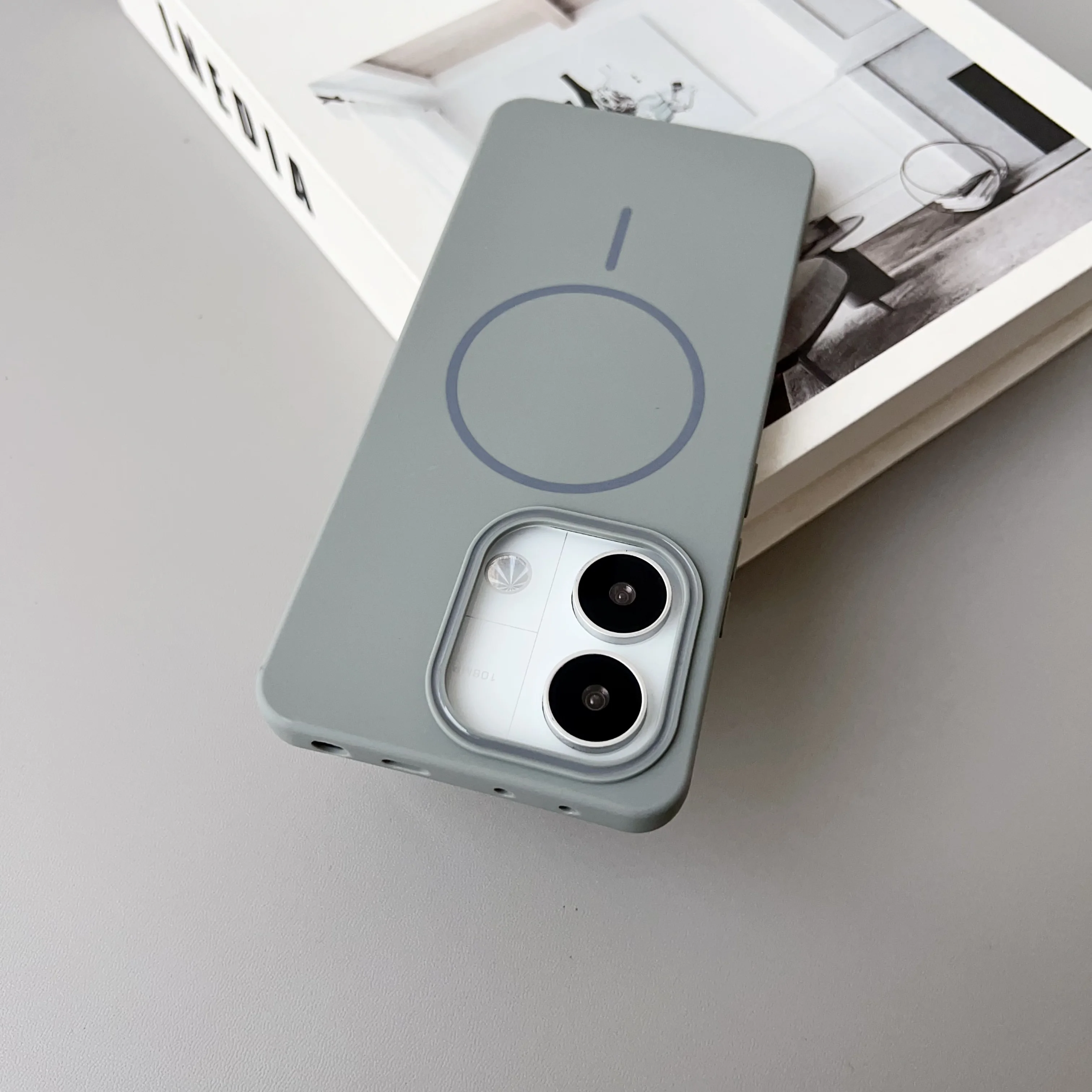 Color: Gold, Compatibility by Model: Redmi A5 4G (171mm) - NEW For Redmi Note 14 13 Pro A4 A5 4G 5G skin sensitive original thin circle magnetic solid color phone protective case