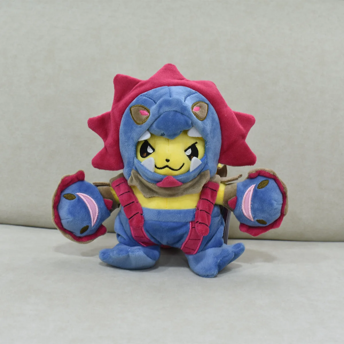 Color: Red - Pokemon Pikachu Cosplay Toys Charizard Snorlax Garchomp Tyranitar Hydreigon Anime Stuffed Plush Cartoon Peluche Dolls