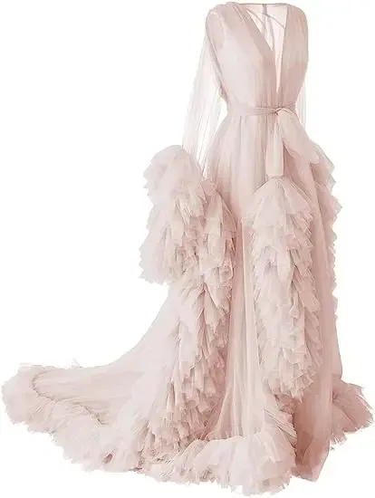 Color: PEACOCK BLUE, Maternity Size: XL, Ships From: CHINA - Tulle Long Maternity Dress Photoshoot  п?»?°?‚ь?µ  photography dresses baby shower dresses for pregnant woman  п?»?°?‚ь?µ д?»я ?±?&