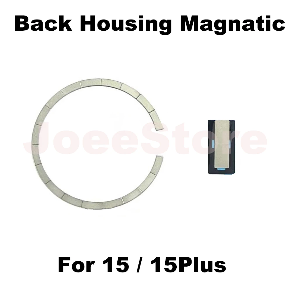 Color: Brown, Ships From: CHINA - 2pcs Magsafe Magnetic Metal Ring For iPhone 15 12 13 14 Pro Max Mini Plus Back Housing Glass Wireless Charging Magnet Repair