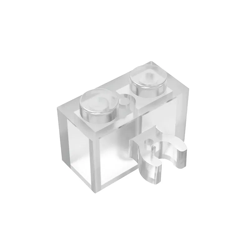 Color: Red - Gobricks GDS-651 BRICK 1X2 W. HORIZONTAL HOLDER compatible with lego 95820 30237 children's DIY Educational Building Blocks