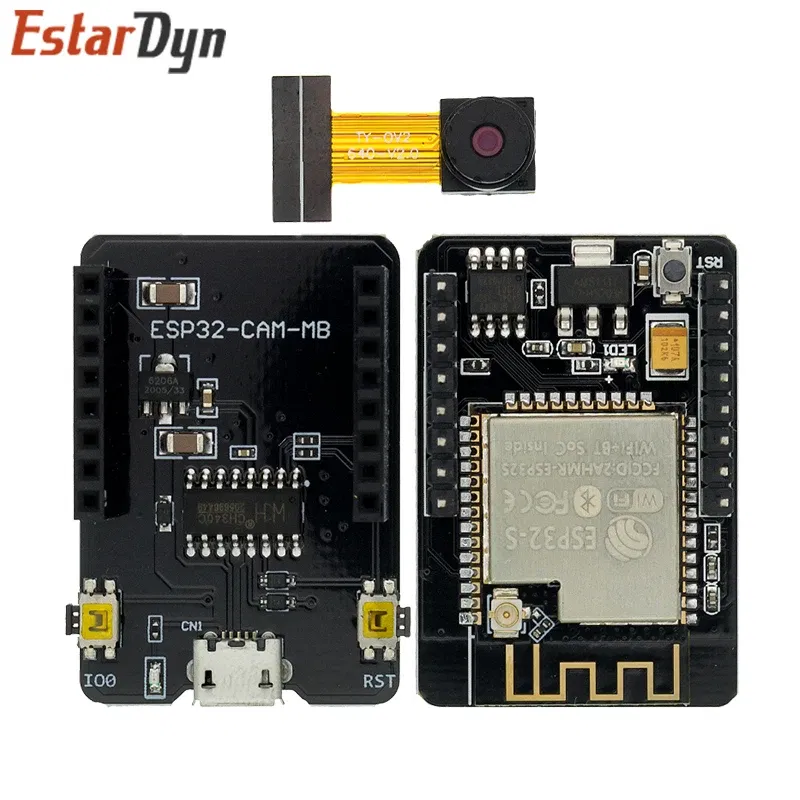Color: Green - ESP32-CAM ESP32-CAM-MB MICRO USB ESP32 Serial to WiFi ESP32 CAM Development Board CH340 CH340G 5V Bluetooth+OV2640 Camera