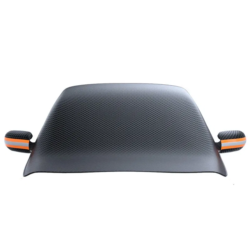 Color Name: Red - Magnetic Car Snow Cover Car Front Windscreen Cover Exterior Sunshade Snow Protection Snow Shield Half-Cover Windshield Cover
