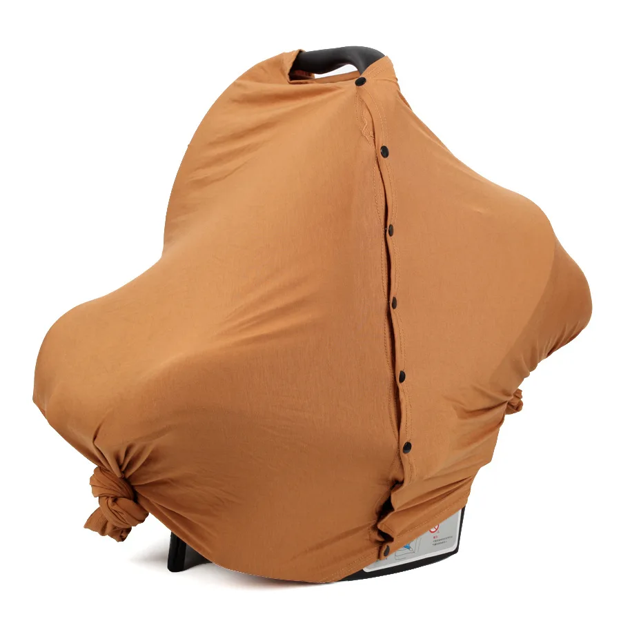 Color: Orange, Ships From: CHINA - Baby Nursing Covers Buckle Close Baby Car Seat Cover Multi-Function