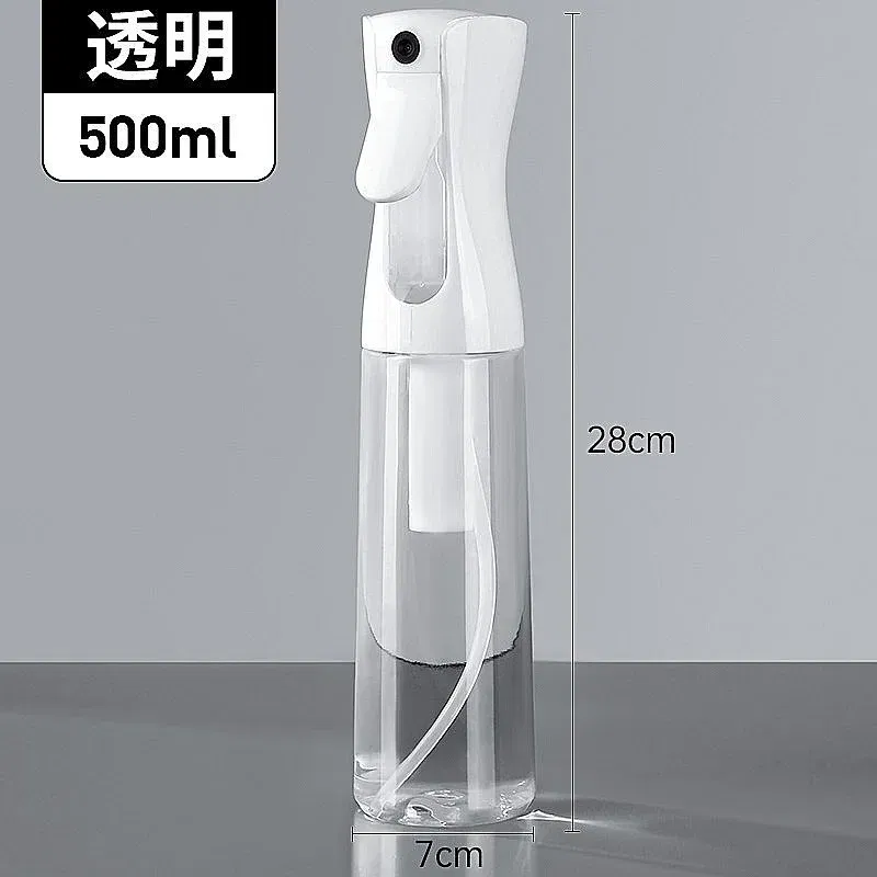 Color: light yellow - High Pressure Continuous Spray Bottle Hair Care Makeup Water Replenishing Spray Separate Bottle Press Mist Spray Bottle