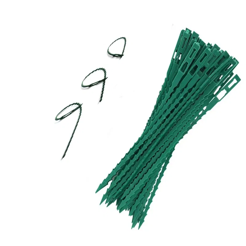 Size: 4XL, Color: Beige - 30/50/100/200Pcs Reusable Garden Cable Ties Plant Support Shrubs Fastener Tree Locking Nylon Adjustable Plastic Cable Ties Tools
