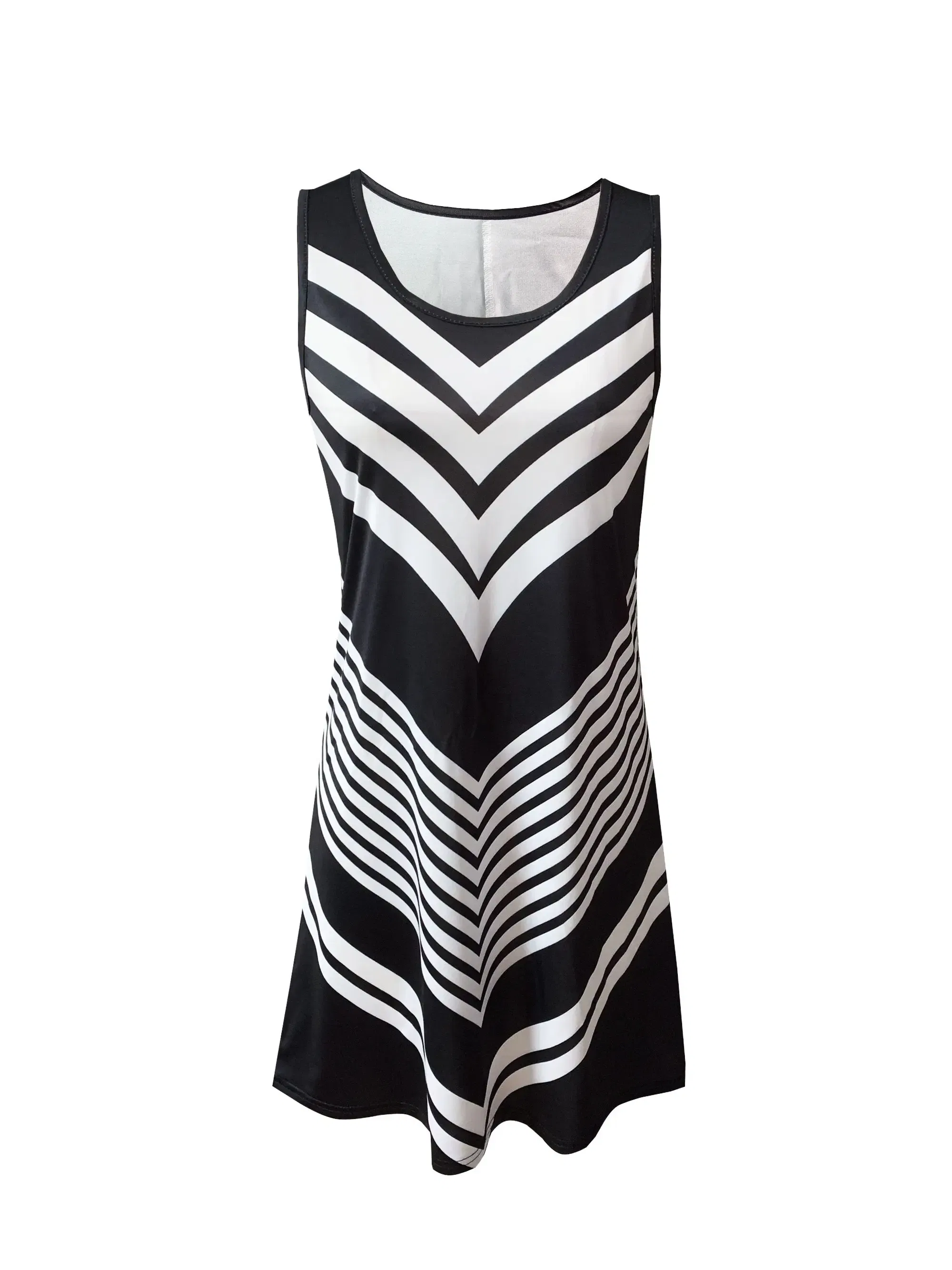 Color: black, Size: S - women's fashion Sleeveless Vacation Dress