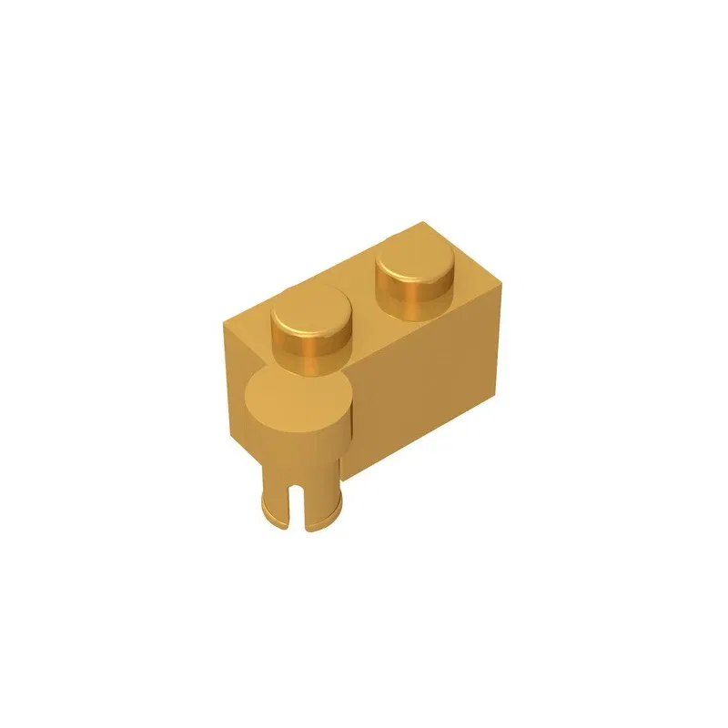 Color: black - Gobricks GDS-810 HINGE 1X2 UPPER PART compatible with lego 3830 children's DIY Educational Building Blocks Technical