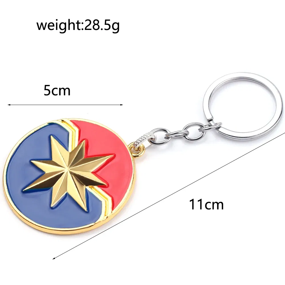 Color: black, Ships From: CHINA - Avengers Captain Marvel Carol Danvers Keychain Superhero Metal Pendant Keyrings for Women Men Backpack Key Holder Accessories