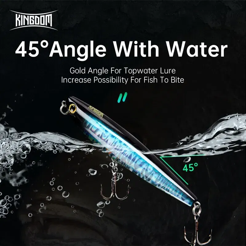 Size: 150mm, Color: Red - Kingdom Topwater Fishing Lure Pencil Wobblers Hard Bait 60mm 5.6g/90mm 11g Artificial Lure Walking Dog Action For Pike Bass