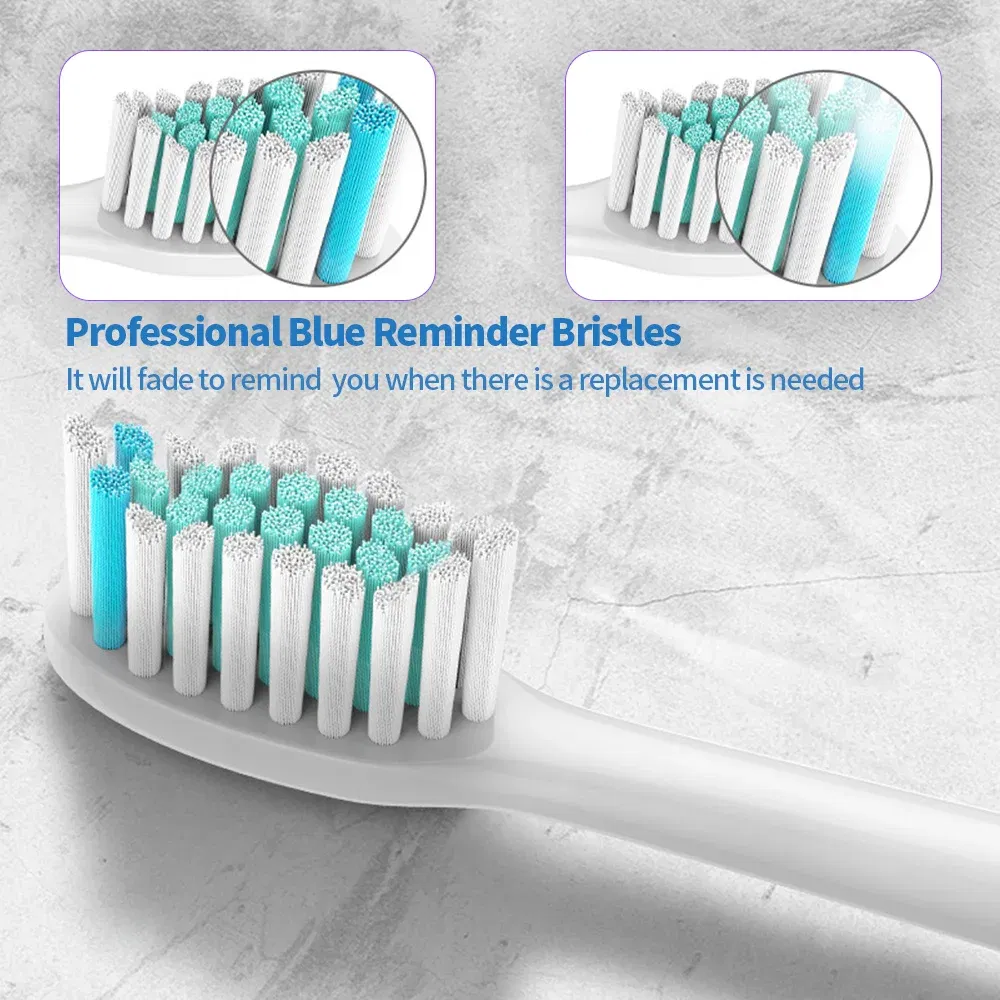 Color: MULTI - Electric toothbrush head, replaceable sonic electric toothbrush head, suitable for Philips Sonicare's electric replaceable brush