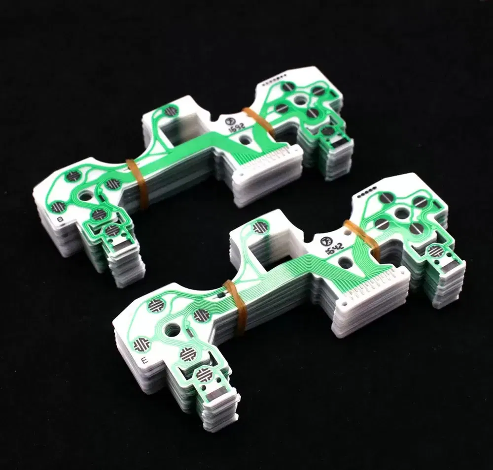 Color: LIGHT BLUE - 10Pcs Set for Ps5 Ps4 Pro Slim Jdm 040 050 Ps3 Controller Conductive Film Keypad Flex Cable Replacement Circuit Board Pcb Ribbon