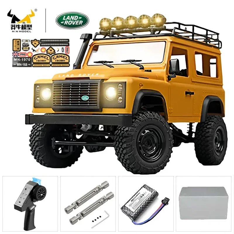 Color: WHITE - MN MN82 1:12 Retro Rc Car With LED Lights Full-scale Simulation LC79 Professional 4WD Remote Control Pickup RC Truck Model Toys