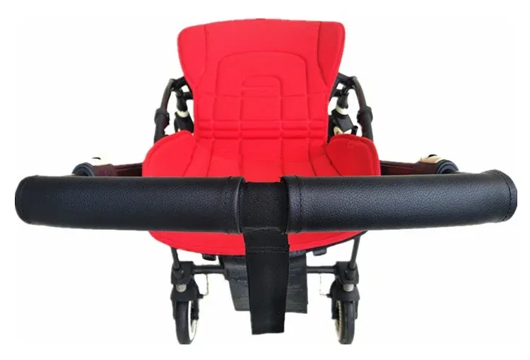 Color: Yellow - 1:1 Baby Stroller Handle Leather Protective Case Cover for Bugaboo Bee5 Bee3 Bee 5 3 6