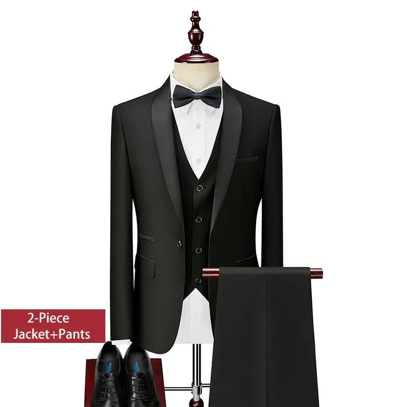 Color: Beige, Size: 6XL - Shenrun Men Tuxedo Slim Fit Fashion Suit Wedding Shawl Lapel 3 Pieces Skinny Single Breasted Jacket Party Prom Singer Costume