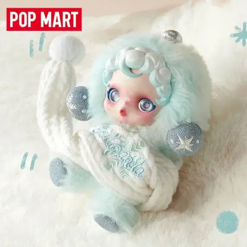 Color: Gold - POPMART SKULLPANDA Winter Symphony Series SP Blind Box Guess Bag Plush Pendant Doll lovely Girl birthday present xmas Toys