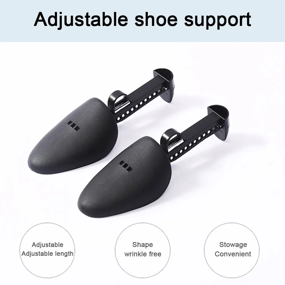 Color: Gold - 1/2/3Pair Plastic Shoe Stretcher for Men Women Leather Shoes Adjustable Portable Shoe Tree Stretcher Boots Rack Anti-deformation