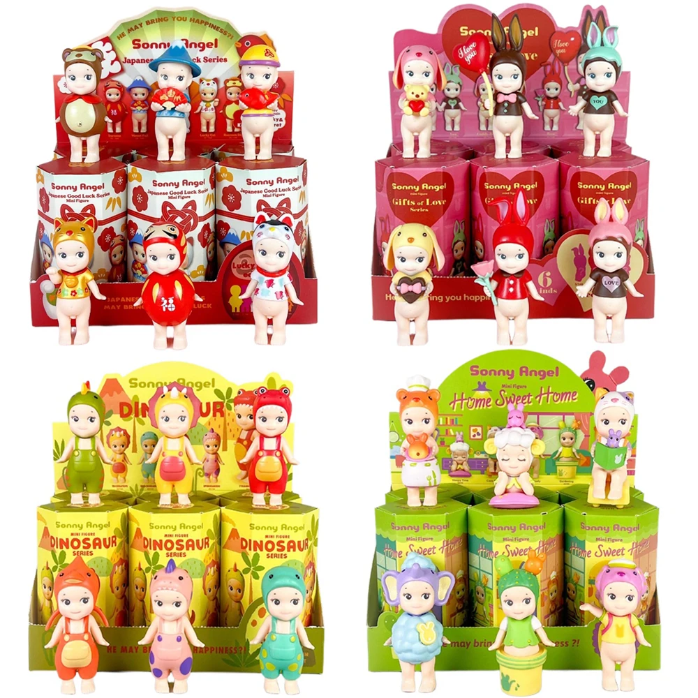 Color: green - Angel Good Luck Standing posture Sunny Angel Doll Blind Box Hot Selling Trendy Play Handmade Car Cake Ornament